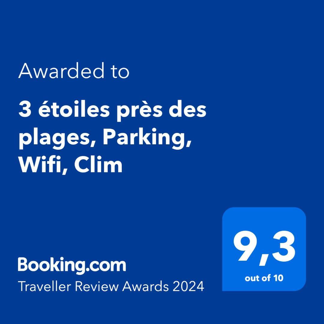 3 étoiles près des plages, Parking, Wifi, Clim Sauvian Exterior foto